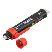 Détecteur de tension AC sans contact HT100 avec écran LCD, testeur stylo, alarme sonore et lumineuse, vérificateur de disjoncteur avec lampe de poche