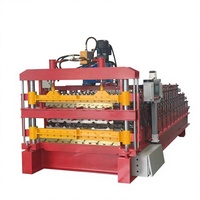 Machine de formage à froid de tuiles de toiture en acier coloré à trois couches |   Une machine pour trois types de panneaux de toiture