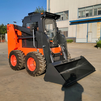 China Fabrik Großhandel Kompakter Mini-Radlader mit importiertem Dieselmotor, CE/EPA-zertifiziert, 0,12 m³, 23 PS Pumpe