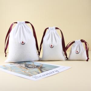 <span class=keywords><strong>Sac</strong></span> à poussière en <span class=keywords><strong>toile</strong></span> de coton de luxe avec cordon de serrage, pour flacon de parfum, huile essentielle, flacon doré, pochette réutilisable, <span class=keywords><strong>sac</strong></span> de rangement pour flacon cosmétique - Product Image 1
