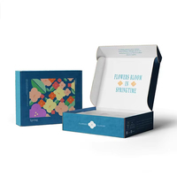 Enveloppes d'emballage en papier personnalisées boîtes de kit de soins de la peau cosmétiques boîte d'emballage d'expédition ondulée imprimée avec insertion