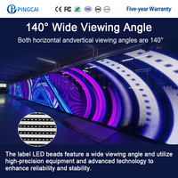 P3.91/7.81 IP65 Şeffaf LED Ekran 500x1000 İç/Dış Mekan Kiralık 1920x1080 Çözünürlük ve 2 Yıl Garantili