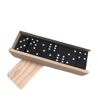 <span class=keywords><strong>Jeu</strong></span> <span class=keywords><strong>de</strong></span> dominos en bois, ensemble <span class=keywords><strong>de</strong></span> 28 tuiles avec boîte <span class=keywords><strong>de</strong></span> rangement, bois noir/naturel, jeux <span class=keywords><strong>de</strong></span> blocs personnalisables pour adultes et enfants - Product Image 4