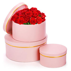 Boîte cadeau en carton recouvert d'un <span class=keywords><strong>film</strong></span> mat personnalisé recyclable, pour <span class=keywords><strong>mariage</strong></span>, Saint-Valentin, anniversaire, emballage de fleurs, tube en papier - Product Image 1