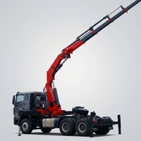 Grue à flèche articulée hydraulique montée sur camion, 3 tonnes, 5 tonnes, 8 tonnes, grue de chargement à bras pliable pour la construction et la manutention de marchandises