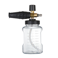 Haute qualité laiton 1/4 pouces connecteur rapide Premium mousse canon 960ml capacité tuyau d'eau lavage de voiture polissage/épilation outil