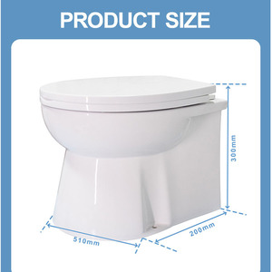 Pompe à macerateur 12v, toilettes, <span class=keywords><strong>prix</strong></span> d'usine, salle de bains moderne en céramique, Wc, siège de <span class=keywords><strong>toilette</strong></span> intelligent, une pièce, à vendre - Product Image 4