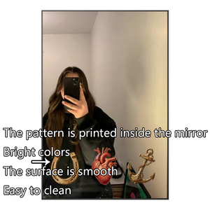 Nhà Máy Bán buôn tùy chỉnh UV in ấn bất kỳ thiết kế gương sơn chất lượng cao Bảng thay đồ gương - Product Image 2