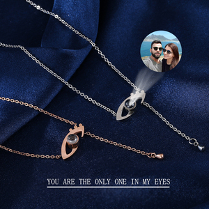 Collar de Cadena de Clavícula de Acero de Titanio Personalizable con Borlas, Colgante Romántico de Moda para Enamorados '<span class=keywords><strong>Mis</strong></span> <span class=keywords><strong>Ojos</strong></span> Solo Vienen a Buscar a Ti' - Product Image 2