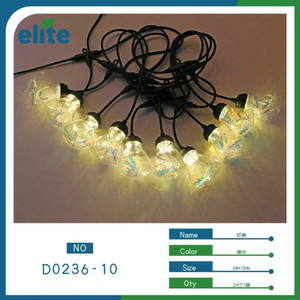 Guirlande lumineuse à LED pour décoration intérieure et extérieure-Blanc chaud Longueur 5M 24 ampoules - Product Image 1