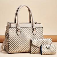 Vente chaude, sacs à main élégants et luxueux pour femmes, ensemble de sacs à main pour femmes, ensemble de sacs à main 3 pièces, motif imprimé, ensemble de sacs à main pour femmes