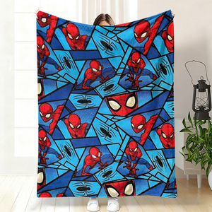 cheap wholesale cute cartoon character blanket low moq custom printing plush polyester <b>sofa</b> couch throw bed blankets - Product Image 5