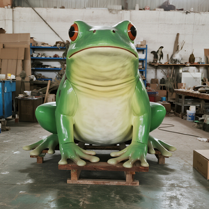 動物園の展示会や室内装飾で屋内/屋外で使用するためのリアルなシリコーン & スチールアニマトロニクスカエルモデル - Product Image 2