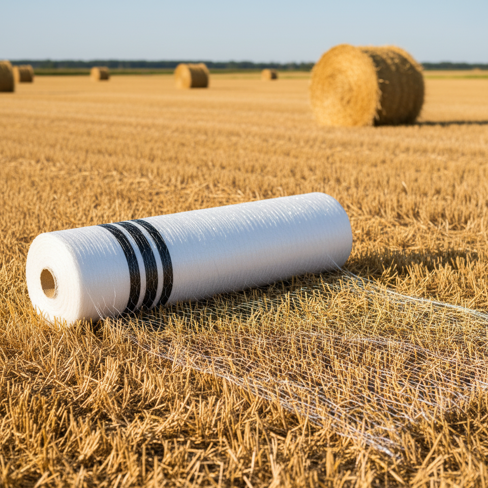 HDPE White hay Round Bale Net Wrap Slow Feed hay Nets hay Bale Net Wrap ...