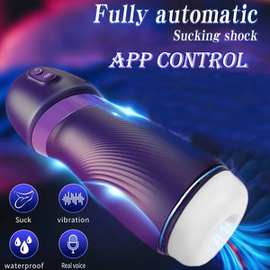 Slimme seksrobot voor mannen, vacuüm orale seks zuigende automatische mannelijke masturbatie-apparaat met verwarming en gekreun, adult producten voor mannen - Product Image 3