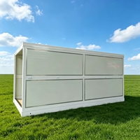 Maison préfabriquée pliable portable, maison modulaire en conteneur pour usage résidentiel