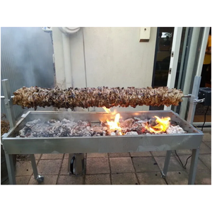 Parrillas Portátiles Extensibles de Carbón, Asador de Cordero de Acero Inoxidable para Jardín - Product Image 5