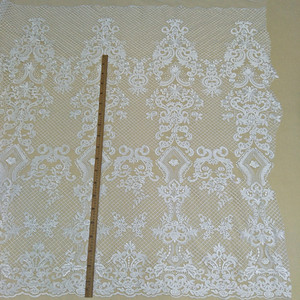 2024 africano paillettes Tulle pizzo Guipure tessuto Saree con pietra pesante <span class=keywords><strong>lavoro</strong></span> per matrimonio nigeriano - Product Image 1