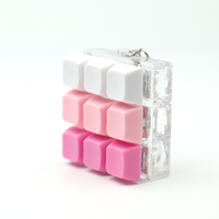 Hot Sell Custom 9 Keys Keycaps with Heart Shape Keyboard Keychain with LED Light