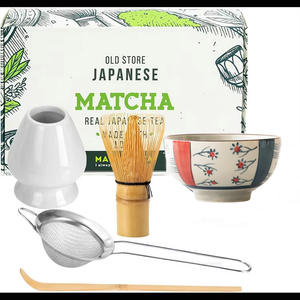 Juego de té profesional Matcha Tools, nueva moda, juego de cerámica Matcha Chawan con caja de regalo - Product Image 2