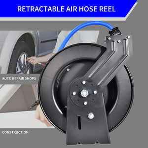 OEM ODM Retractable Air <b>Hose</b> Reel 3/8 in Auto Rewind Wall Mount <b>Compressor</b> <b>Hose</b> Reel with Blue Hybrid Air <b>Hose</b> GAPGAR013 - Product Image 2