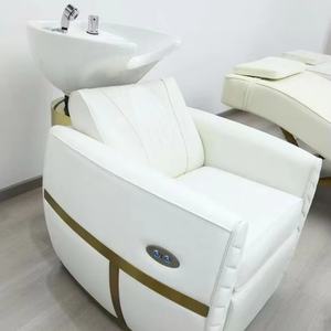 Original Design Luxury Pink Head Spa Scalp Massage Chair Shampoo <b>Bed</b> With Steamer Hair Spa Salon Washing Chair <b>for</b> <b>Sale</b> - Product Image 2