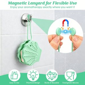 Silicone <b>Shower</b> Steam Pack <b>Tray</b> Can Be Hung Durable <b>Shower</b> Steam Aromatherapy Diffuser Bathroom Accessories - Product Image 3