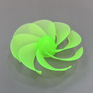 ใบพัดกังหันลม 12 ซม. ไนลอนเรซิ่น รูแกน 2 มม. พัดลมใบพัดขนาดเล็ก DIY - Product Image 1