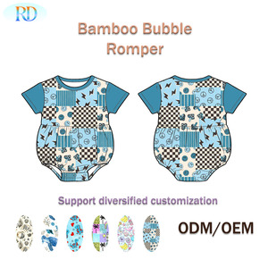 Ruidian 2026 Tutina Neonato Personalizzata in Bambù a Bolle, Pagliaccetto Estivo a Maniche Corte, Body Stampato per Neonati, ODM OEM - Product Image 6