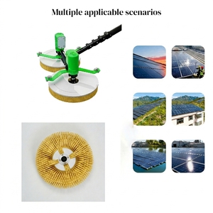 Cepillo de Limpieza de Paneles <span class=keywords><strong>Solares</strong></span> Fotovoltaicos de Doble Cabezal con Alimentación de <span class=keywords><strong>Agua</strong></span>, Equipo Industrial para Limpieza de Paneles <span class=keywords><strong>Solares</strong></span> - Product Image 2
