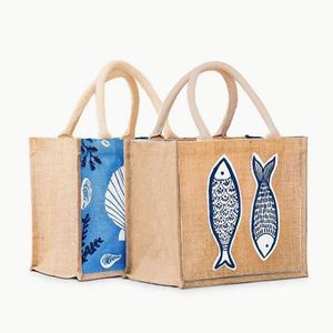 Bolsa de Mano Grande de Yute Natural con Impresión Personalizada, Bolsa de Compras Reutilizable Ecológica - Product Image 4