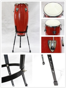 Congas Rojas de Alta Calidad FOCUS, Tambor de Dos Capas de Madera de Tono Blanco, Percusión en Venta - Product Image 3