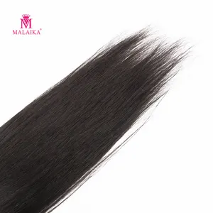 MALAIKA 4 + 1 frontal avec faisceaux droits 100% cheveux humains péruviens fournisseur de cheveux