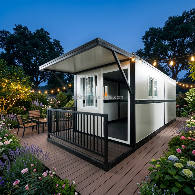 Flat Pack Foldable Collapsible Container House Prefabricated Modular Tiny Home Quick Assembly Office for Construction Site