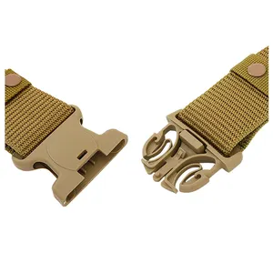 <span class=keywords><strong>Ceinture</strong></span> de service à <span class=keywords><strong>d</strong></span>égagement rapide pour hommes, entraînement en plein air, garde de sécurité en toile, <span class=keywords><strong>ceinture</strong></span> tactique réglable - Product Image 2
