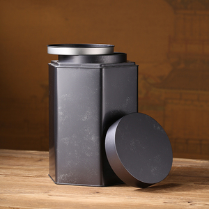 Quảng trường và xi lanh tinplate kim loại lon tổ chức cho thực phẩm trà Cookie bao bì tin <span class=keywords><strong>container</strong></span> Jar Canister - Product Image 5