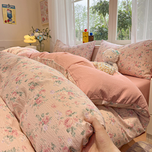 <span class=keywords><strong>Lenzuola</strong></span> in finta biancheria da letto in microfibra Jacquard con stampa Super morbida e stampata a doppio strato - Product Image 1