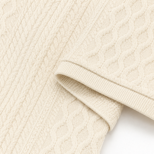 Polo de Manga Corta Tejido Beige para Hombre con Logotipo Personalizado, Color Sólido, Casual, Transpirable, Corte Regular, Estilo Piqué de Algodón - Product Image 3