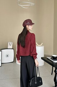 เสื้อสตรีทรงหลวมไซส์เดียวผ้าซาตินไอซ์ซิลค์แห้งเร็วและระบายอากาศได้ดีสำหรับใส่ทำงานในสำนักงานแบบสบายๆ<span class=keywords><strong>ล</strong></span>วด<span class=keywords><strong>ล</strong></span>ายพื้น - Product Image 5