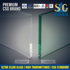 Panneaux de verre trempé CSG originaux découpés sur mesure par CNC pour la décoration résidentielle, les balcons et les rampes - Product Image 1