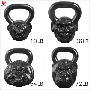 Kettlebell para levantamiento de pesas, mono de hierro fundido para gimnasio, equipo de Fitness, <span class=keywords><strong>Animal</strong></span> Monkey - Product Image 5