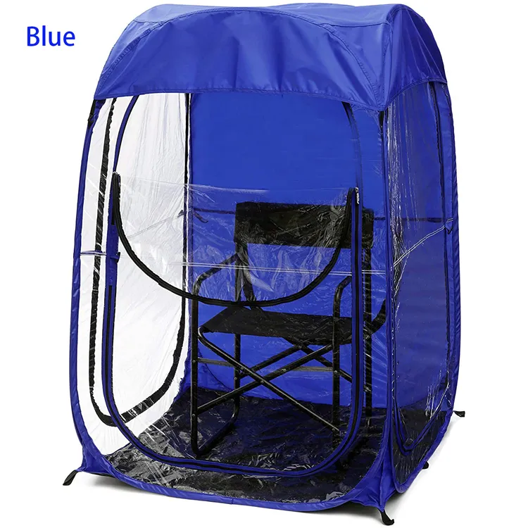 Pop up jelas rumah PVC memancing Multi Warna tenda tahan angin hujan naungan memancing luar ruangan