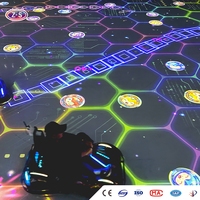 Interaktives Indoor-Go-Kart-Rennspiel mit Mehrspieler-Funktion und Immersiver Projektionsfahrerfahrung für Resorts