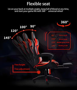 Benutzer definierte moderne PU-Leder bequeme hochwertige ergonomische billigste lila Gaming-Stuhl - Product Image 6