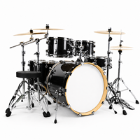 Batterie de percussions professionnelle haut de gamme 5 pièces avec support à double brancard pour événements de groupe et vente en gros