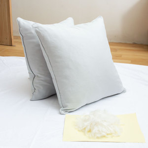 Bán Buôn Cushion Pads Chèn 18X18 Cotton Blend Bìa Lông Vuông Đệm Không Thấm Nước Cushion Cover Màu Xám Nhạt - Product Image 4