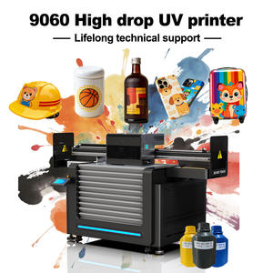 เครื่องพิมพ์อิงค์เจ็ท UV รุ่น 9060 แบบ High Drop พร้อมหัวพิมพ์ <span class=keywords><strong>G6</strong></span> สำหรับพิมพ์เคสมือถือ สติ๊กเกอร์ ป้าย ปากกา ขวด พวงกุญแจ บัตร แก้ว พีวีซี โลหะ ไม้ - Product Image 1