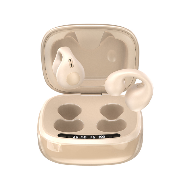HiFi Sound Quality Ear-clip Sports OWS Wireless V5.3+EDR Type-C Earbuds LED Battery IPX6 Waterproof Earphones
