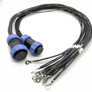 M15 Industriële 2/3-pins circulaire connector met soldeerbare aansluiting, IP67 waterdicht, inclusief kabel - Product Image 1