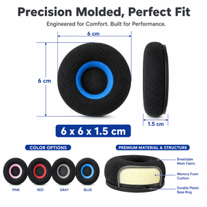 Almohadillas de Repuesto para Auriculares <span class=keywords><strong>Koss</strong></span> Porta Pro PP/KSC35/KSC75/KSC55/KSC50, Almohadillas de Cuero/Tela de Malla - Product Image 4